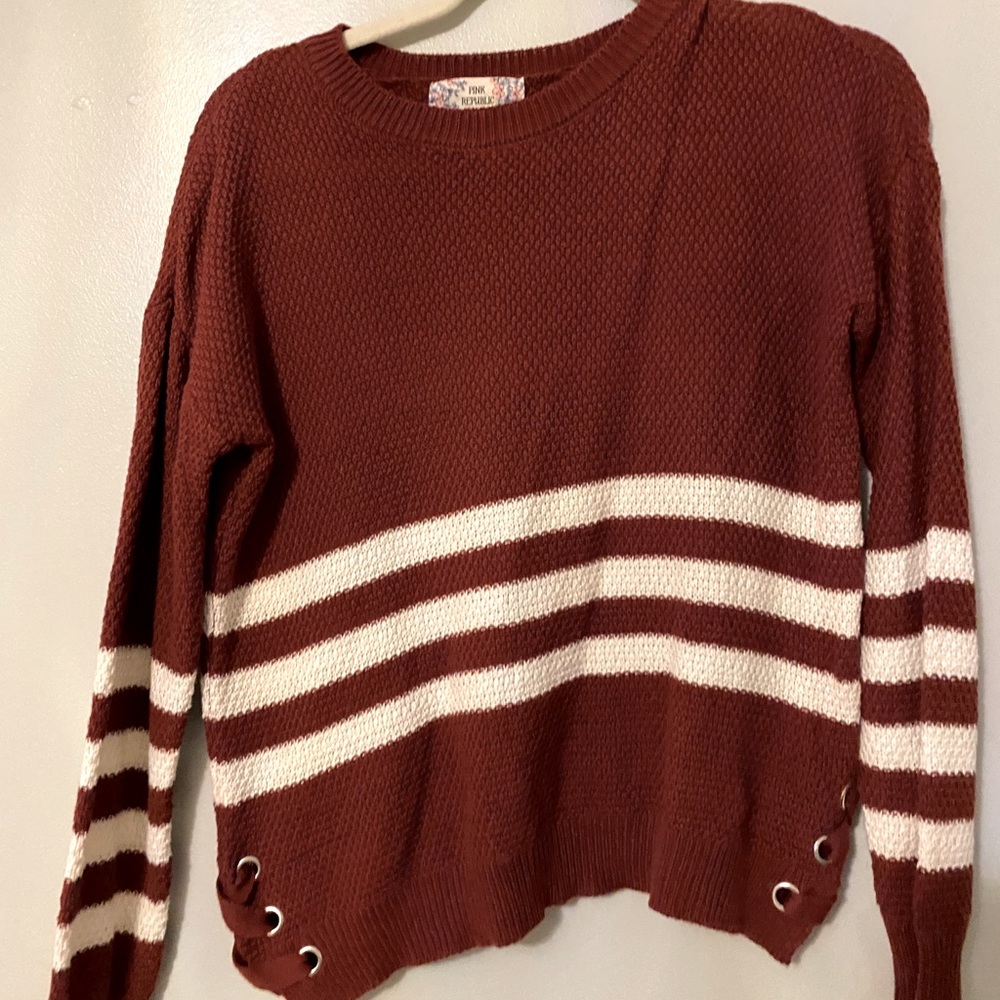 Pink rose sweater